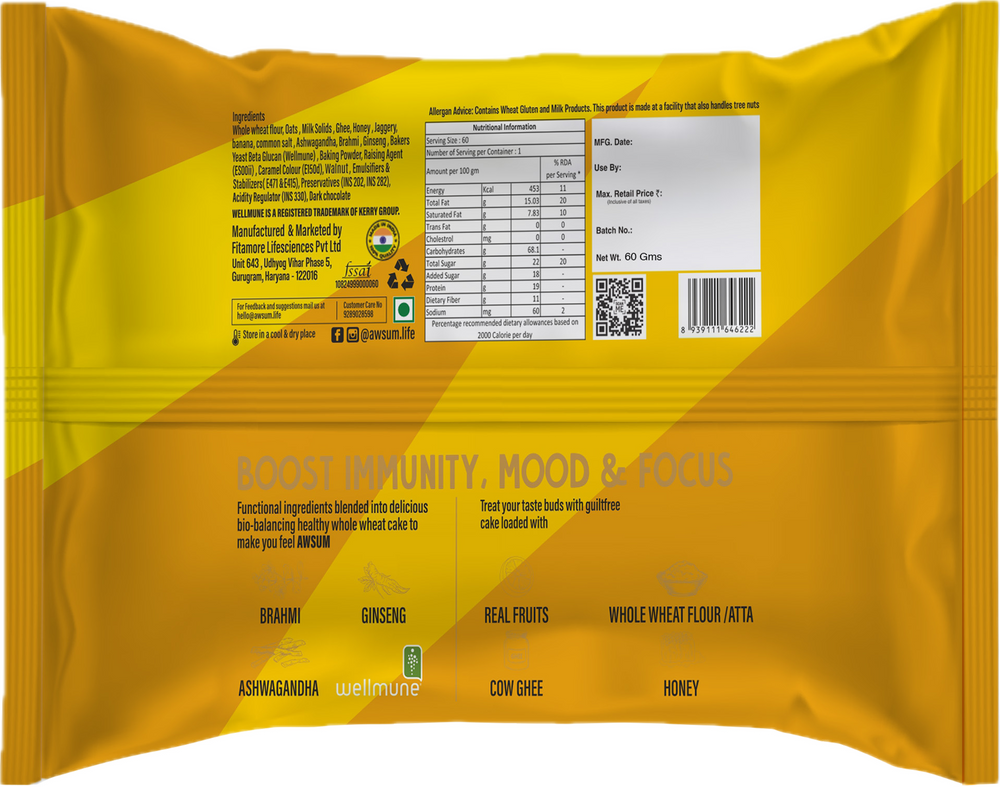 Awsum Better Bakes Banana Walnut image