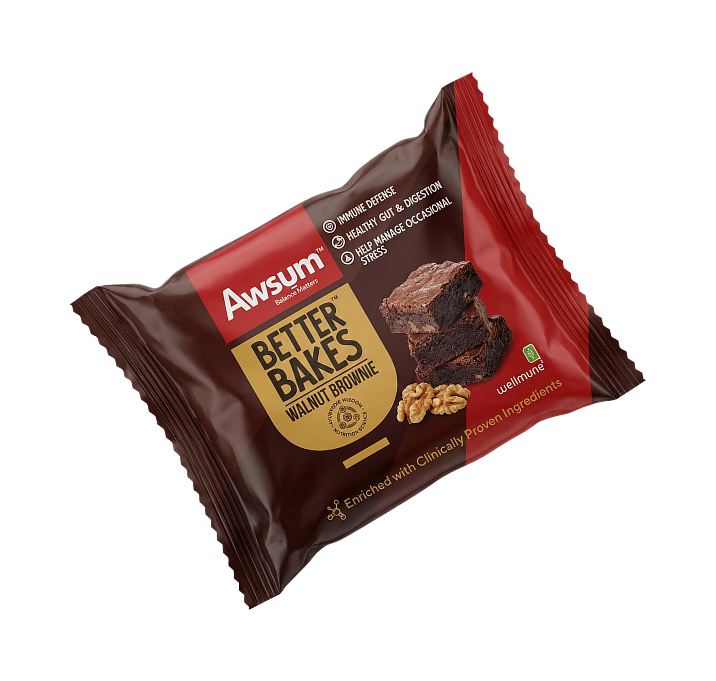 Awsum Better Bakes Walnut Brownie